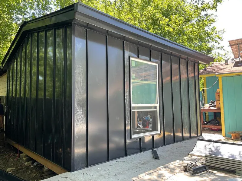 Black standing seam metal wall panels for Metal Roof Installation in Poughkeepsie